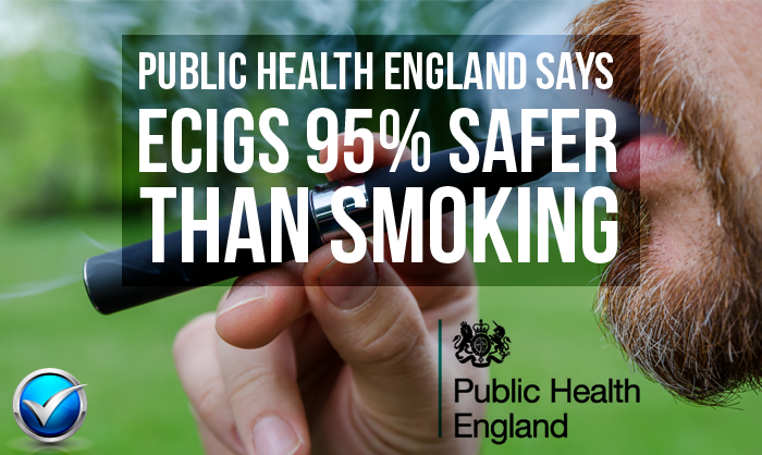 E-Zigaretten sind 95% sicherer als Rauchen