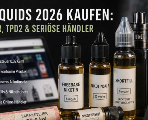 E-Liquids 2026: Liquidsteuer, TPD2, Nikotinformen