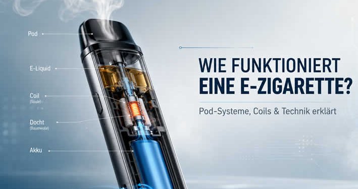 Wie funktioniert eine E-Zigarette? Pod-Systeme, Coils & Technik erklärt