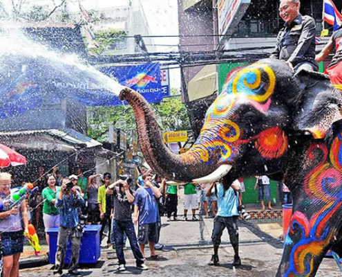 Neujahrsfest Songkran Thailand
