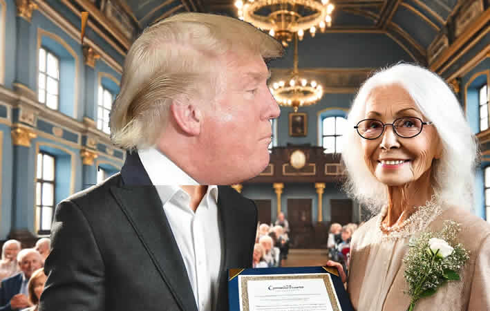 Helene Lichtblick, Donald J. Trump, im Rathaus von Schilda