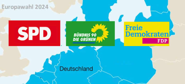 Schwerer Rückschlag für deutsche Koalition bei Europawahlen 2024