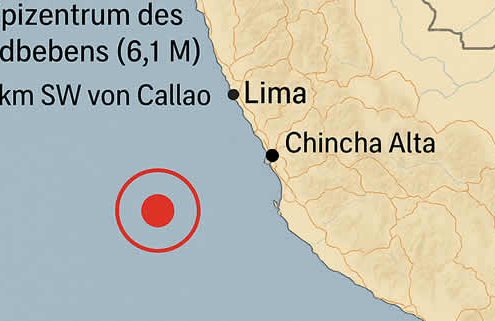 Starkes Erdbeben erschüttert Callao – Region Lima erlebt Erdstöße der Stärke 6,1 Starkes Erdbeben erschüttert Callao – Region Lima erlebt Erdstöße der Stärke 6,1