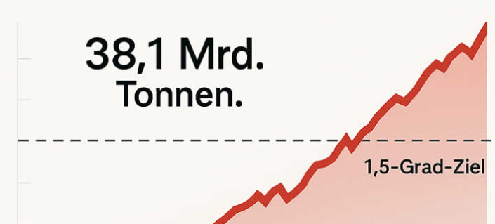 Weltweiter CO₂-Ausstoß Weltweiter CO₂-Ausstoß auf Rekordhoch: Klimaziel rückt in weite Ferne