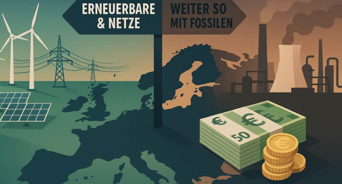 Erneuerbares Energiesystem billiger Europa, entscheide dich: Warum ein erneuerbares Energiesystem billiger ist – und sicherer