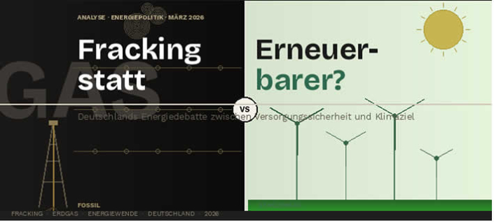 Fracking statt Erneuerbare? Deutschlands Energiedebatte nimmt eine neue Wendung