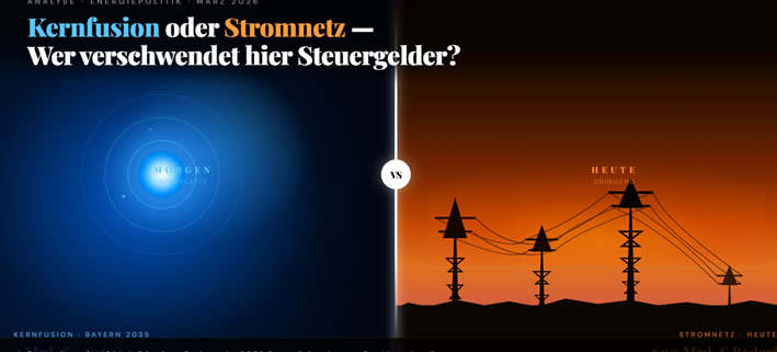 Kernfusion oder Stromnetz: Wer verschwendet hier Steuergelder?