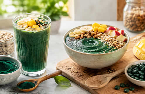 Bio Spirulina im Alltag