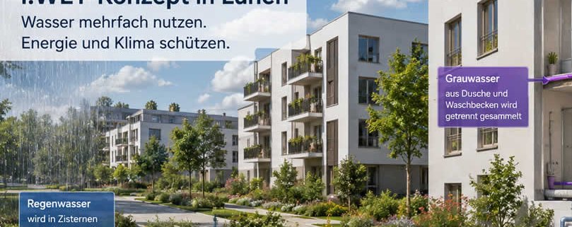 Wasser aus der Dusche zweimal nutzen: Pilotprojekt in Lünen zeigt, wie Städte Wasser und Energie sparen könnten